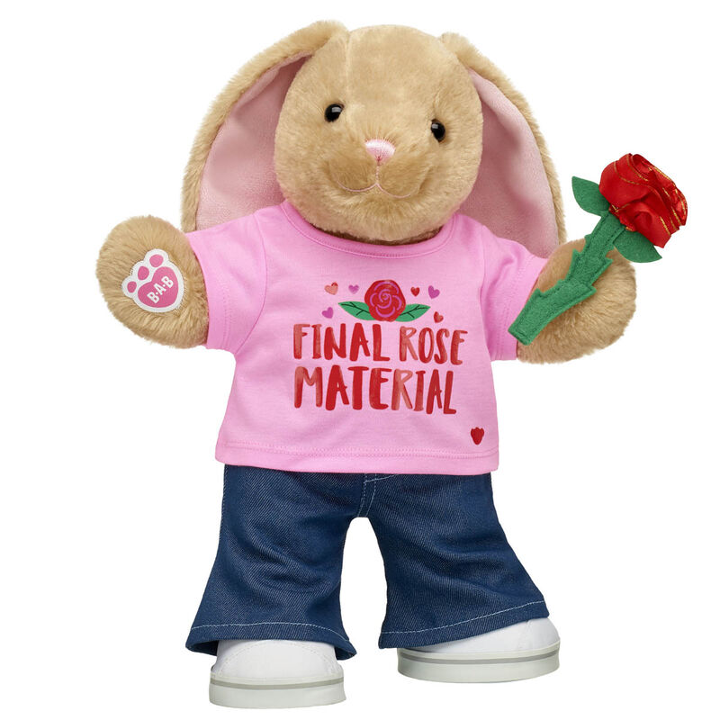 Online Exclusive Pawlette™ Bunny Plush Final Rose Gift Set - Build-A-Bear Workshop®